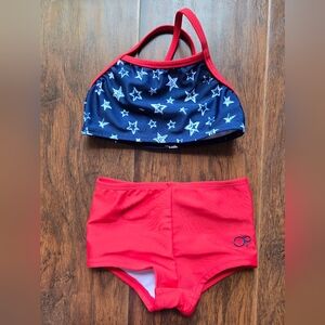 Op Patriotic Stars Bikini/boyshorts Swim Set 12 Mo